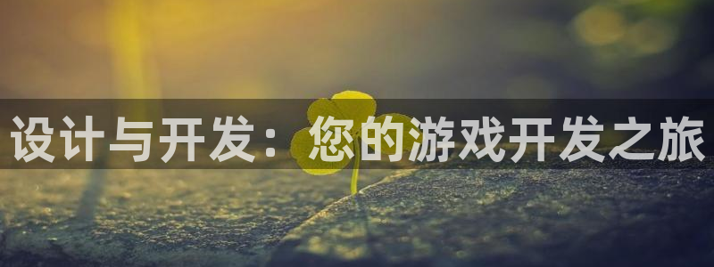 沐鸣2注册33300tg：设计与开发：您的游戏开发之旅