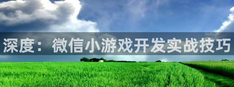 沐鸣娱乐2是干嘛的：深度：微信小游戏开发实战技巧